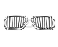 GRILLE LH CHROME/SILVER W/TITANIUM