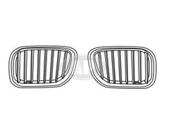 GRILLE RH CHROME/SILVER W/TITANIUM