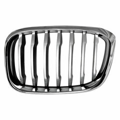 GRILLE LH CHROME FRAME W/BLACK SLATS/SILVER FR EDGE W/O M-PKG