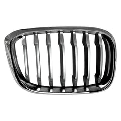 GRILLE RH CHROME FRAME W/BLACK SLATS/SILVER FR EDGE W/O M-PKG