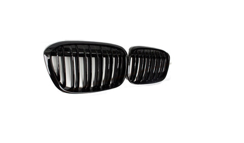 GRILLE GLOSS BLACK FRAME W/BLACK SLATS USE W/CAMERA/SPORT LINE W/O M-PKG