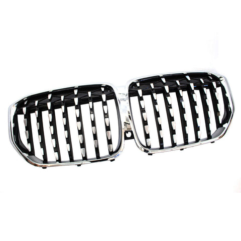 GRILLE FR CHROME FRAME W/BLACK SLATS/SILVER FR EDGE W/O NIGHT VISION FOR M501