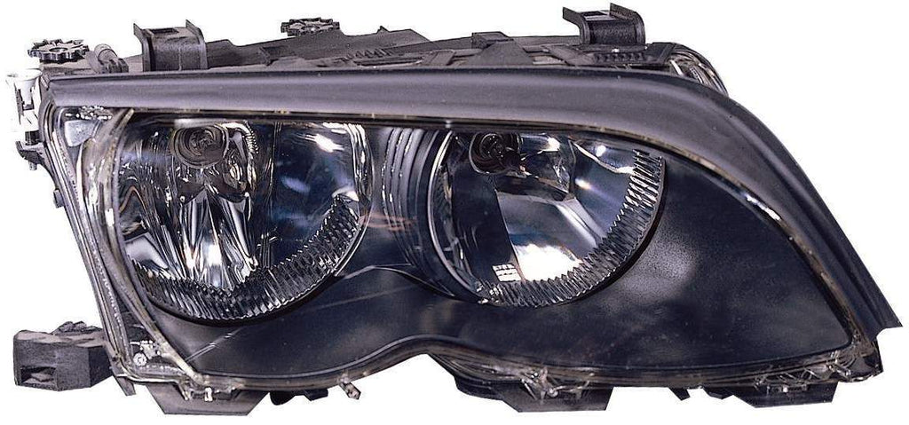 HEAD LAMP RH HALOGEN BLACK HQ