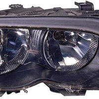 HEAD LAMP RH HALOGEN BLACK HQ