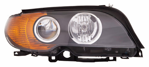 HEAD LAMP RH HALOGEN AMBER TURN SIGNAL HQ