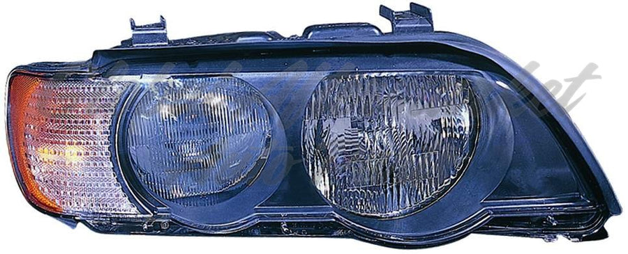 HEAD LAMP LH HALOGEN WHITE TURN SIGNAL HQ
