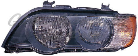 HEAD LAMP RH HALOGEN WHITE TURN SIGNAL HQ