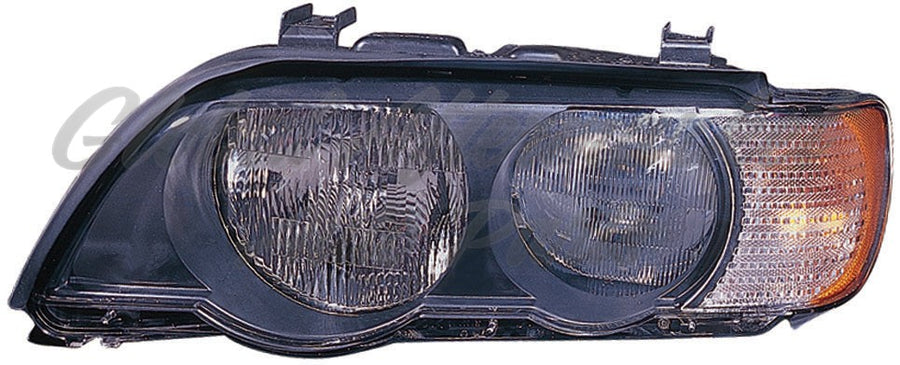 HEAD LAMP RH HALOGEN WHITE TURN SIGNAL HQ