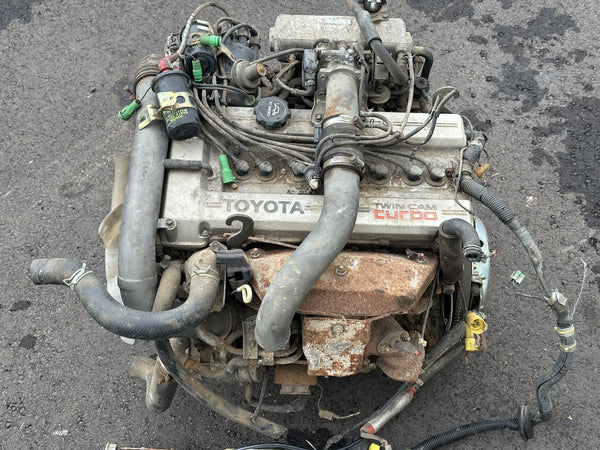 JDM Toyota 3T-GTE 1.8L Turbo Engine 1977 Celica RA40, Turbocharged