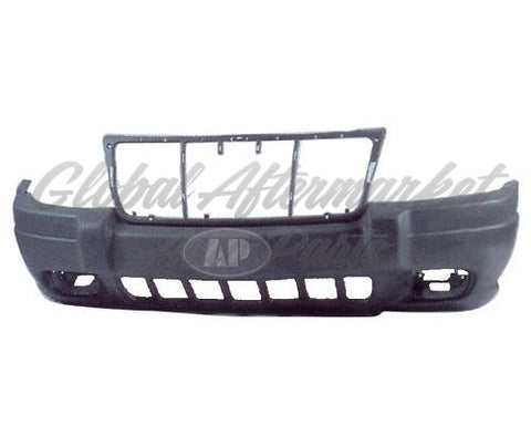 BUMPER FR TEXTURED LAREDO W/FOG LAMP HOLE