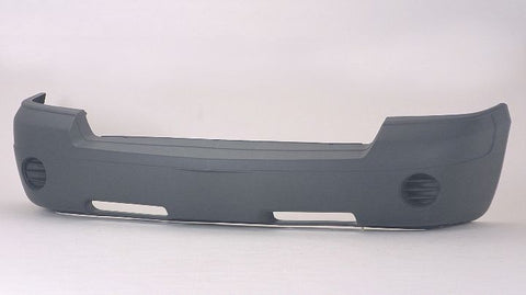 BUMPER FR TEXTURED GRAY W/O FOG W/O MOULDING