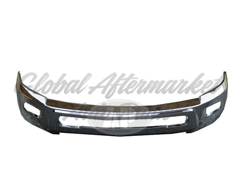 BUMPER FACE BAR FR CHROME W/FOG LAMP HOLE