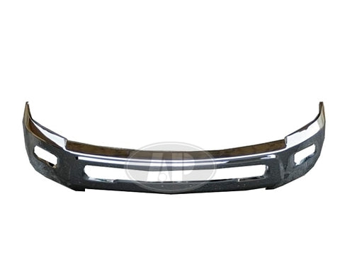 BUMPER FACE BAR FR CHROME W/FOG LAMP HOLE