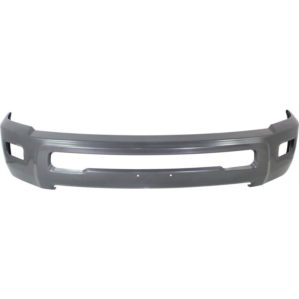 BUMPER FACE BAR FR PAINTED GRAY W/FOG LAMP HOLE