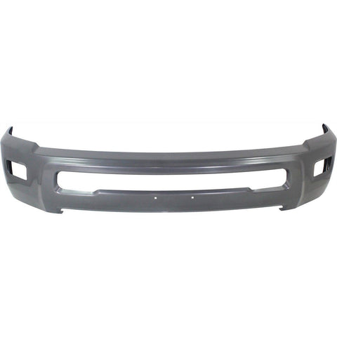 BUMPER FACE BAR FR PAINTED GRAY W/FOG LAMP HOLE