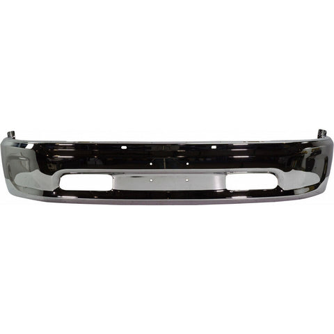 BUMPER FACE BAR FR CHROME W/O SENSOR W/O FOG LAMP HOLE CAPA