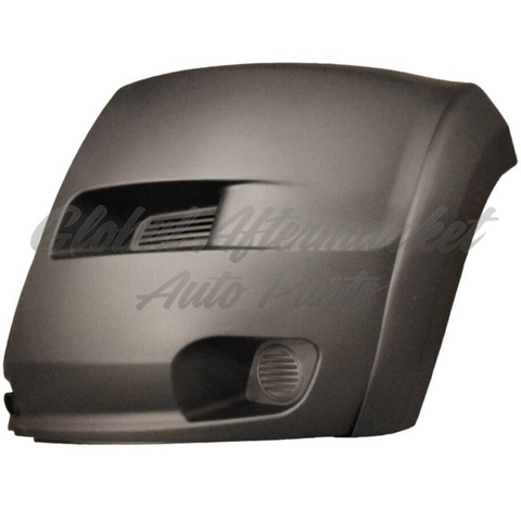 BUMPER END CAP LH TEXTURED BLACK W/O PARK ASSIST SENSOR/ FOG LAMP