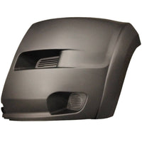 BUMPER END CAP LH TEXTURED BLACK W/O PARK ASSIST SENSOR/ FOG LAMP
