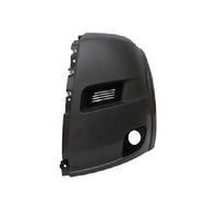 BUMPER END CAP LH TEXTURED BLACK W/FOG LAMPS W/O PARK ASSIST SENSOR