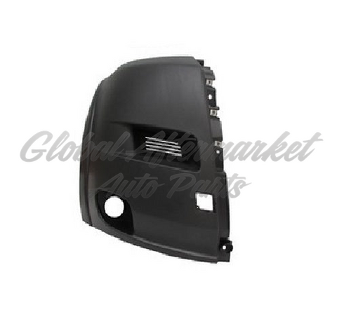 BUMPER END CAP RH TEXTURED BLACK W/FOG LAMPS W/O PARK ASSIST SENSOR