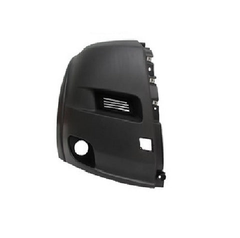 BUMPER END CAP RH TEXTURED BLACK W/FOG LAMPS W/O PARK ASSIST SENSOR