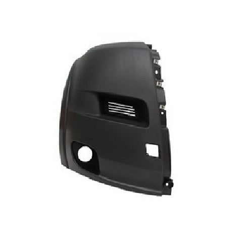 BUMPER END CAP RH TEXTURED BLACK W/FOG LAMPS W/O PARK ASSIST SENSOR