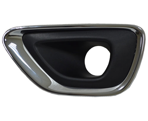 FOG LAMP BEZEL FR LH BLACK W/CHROME MOULDING LTD/LAREDO/OVERLAND