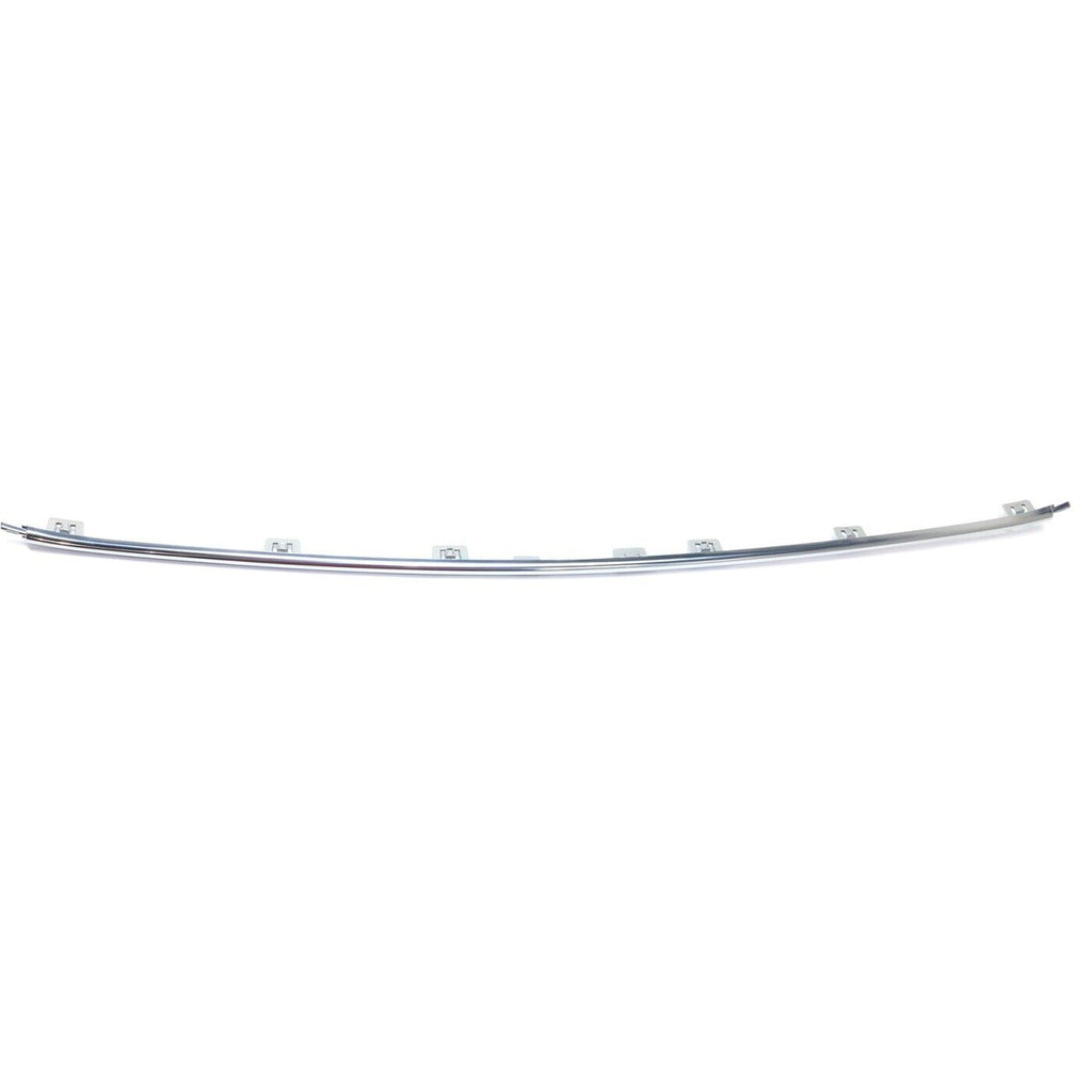 BUMPER MOLDING FR CENTER (OF 3-PIECE FR APPLIQUE) SATIN CHROME / FITS 2017-21 S MODELS W/O APP PKG