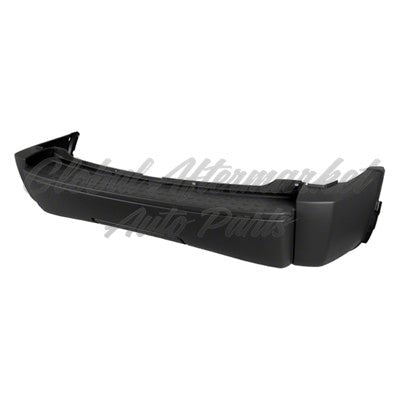 BUMPER RR MATTE-BLACK W/O TRAILER HITCH HOLE W/O SENSOR HOLE CAPA