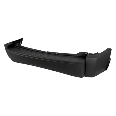 BUMPER RR MATTE-BLACK W/O TRAILER HITCH HOLE W/O SENSOR HOLE CAPA