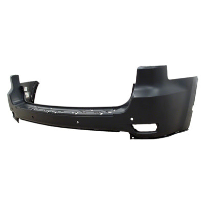 BUMPER RR PRIMED W/PARKING SENSOR W/CHROME TRIM CAPA