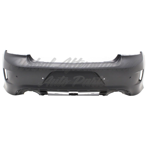 BUMPER RR PRIMED W/ 4 SENSORS/ SIDE VENT STYLE W/O BLIND SPOT BRACKETS FOR 20-23 W/O WIDE BODY CAPA