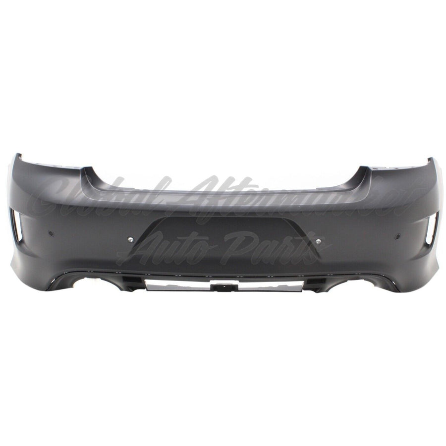 BUMPER RR PRIMED W/ 4 SENSORS/ SIDE VENT STYLE W/O BLIND SPOT BRACKETS FOR 20-23 W/O WIDE BODY CAPA