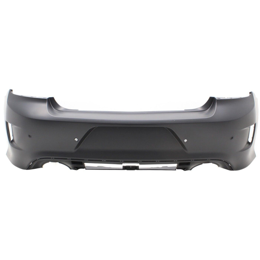 BUMPER RR PRIMED W/ 4 SENSORS/ SIDE VENT STYLE W/O BLIND SPOT BRACKETS FOR 20-23 W/O WIDE BODY CAPA