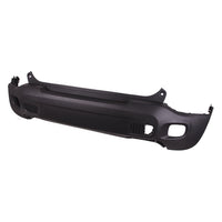 BUMPER RR UPPER W/O SENSOR/TRAILER HITCH (WILL REQUIRE SEPARATE VALANCE)W/RIGHT SIDE TOW HOOK HOLE
