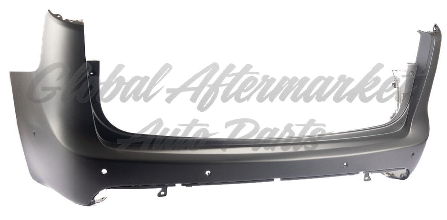 BUMPER RR PRIMED W/2 PARALLEL PARK ASSIST SENSOR / 4 PARK ASSIST SENSOR EXCLUDE L/LX( USE W/SEPARATE LOWER) CAPA