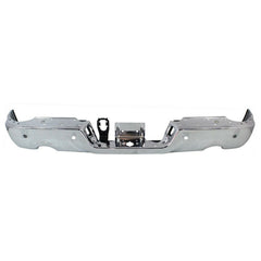 BUMPER FACE BAR RR W/SENSOR W/DUAL EXHAUST CHROME FINISH CAPA
