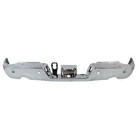 BUMPER FACE BAR RR W/SENSOR W/DUAL EXHAUST CHROME FINISH CAPA
