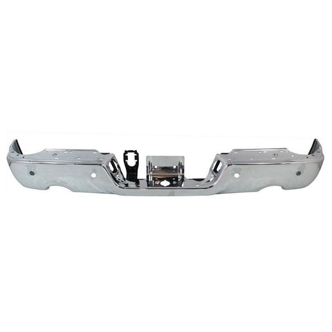 BUMPER FACE BAR RR W/SENSOR W/DUAL EXHAUST CHROME FINISH
