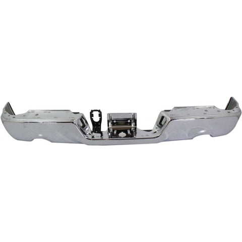 BUMPER RR ASSY W/O SENSOR CHROME FINISH 1500 MODEL W/ DUAL EXHAUST