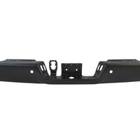BUMPER FACE BAR RR PTM BLACK W/PARK ASSIST SENSOR W/O DUAL EXHAUST CAPA