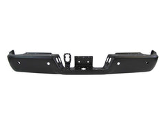 BUMPER FACE BAR RR PTM BLACK W/PARK ASSIST SENSOR W/O DUAL EXHAUST CAPA