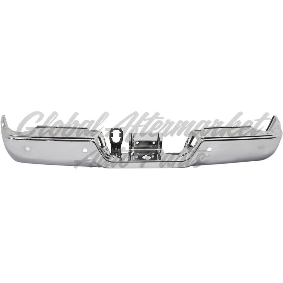 BUMPER RR ASSY CHROME W/SENSOR W/O DUAL EXHAUST