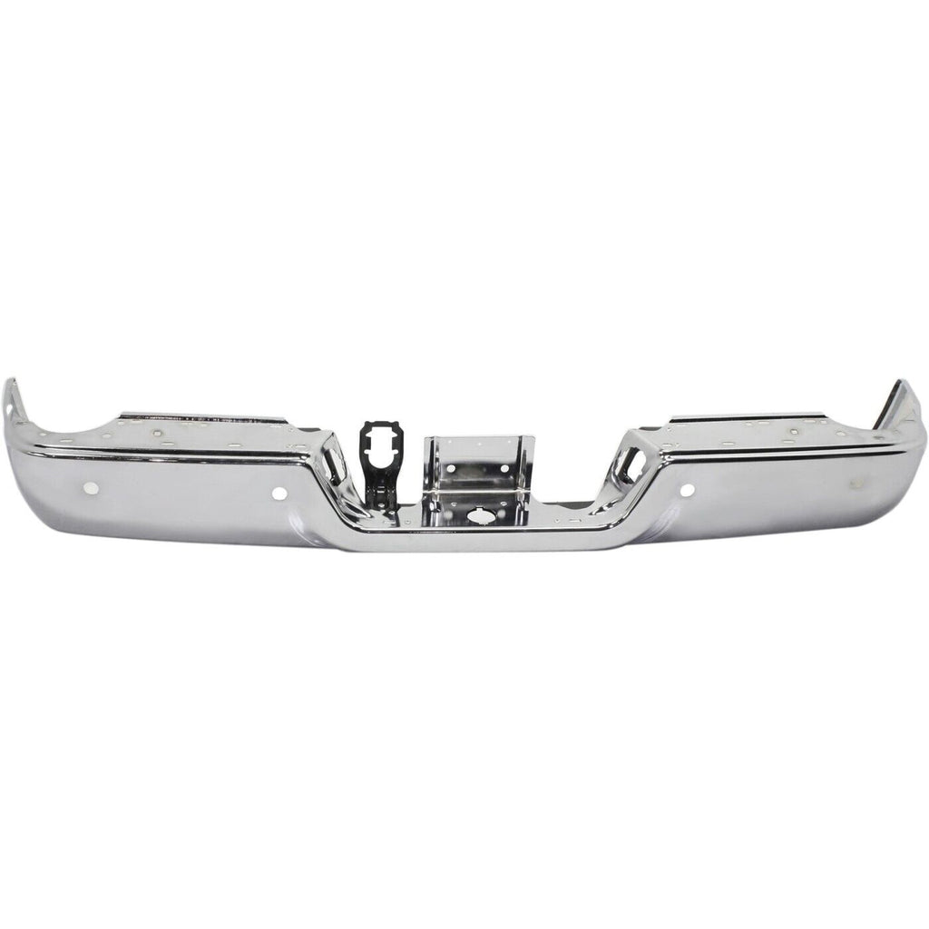 BUMPER RR ASSY CHROME W/SENSOR W/O DUAL EXHAUST