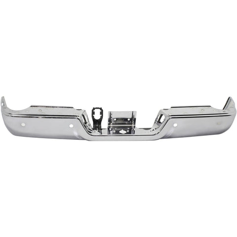 BUMPER RR ASSY CHROME W/SENSOR W/O DUAL EXHAUST