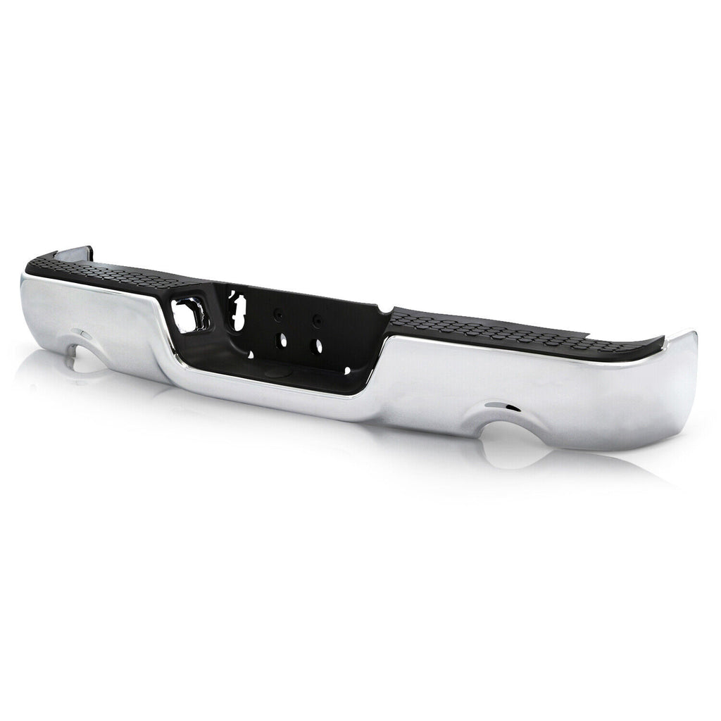 BUMPER RR ASSY CHROME W/O SENSOR FOR 1500 W/DUAL EXHAUST
