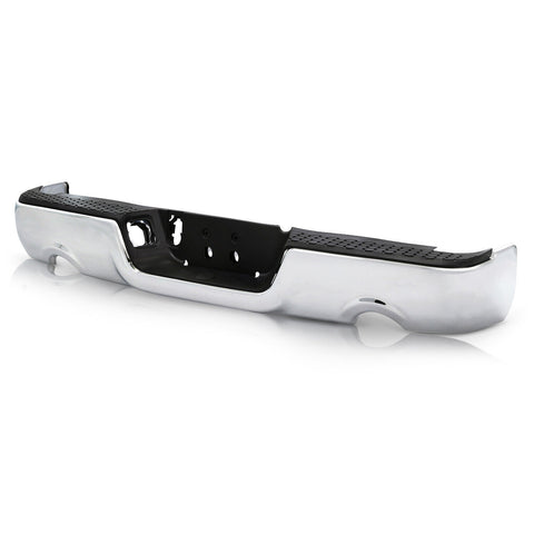 BUMPER RR ASSY CHROME W/O SENSOR FOR 1500 W/DUAL EXHAUST