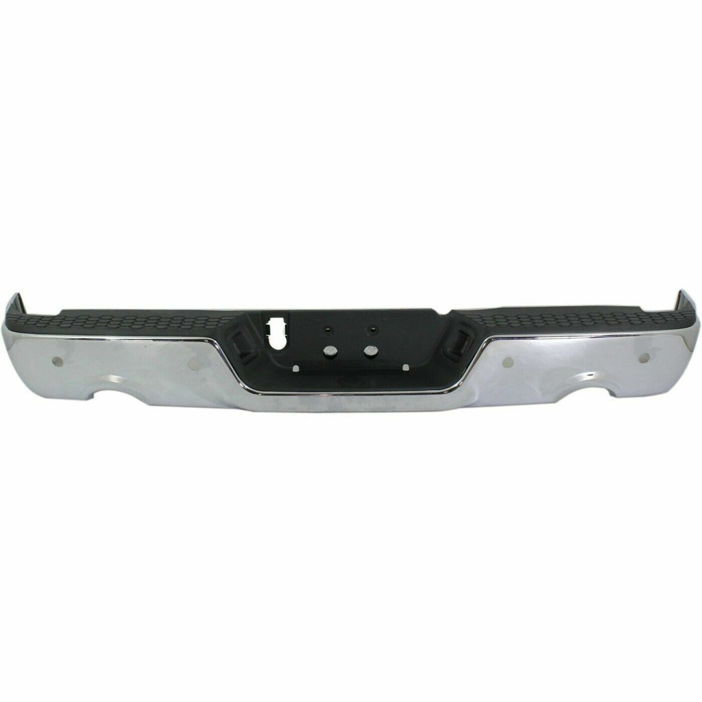BUMPER RR ASSY CHROME W/SENSOR FOR 1500 W/DUAL EXHAUST EXCLUDE REBEL