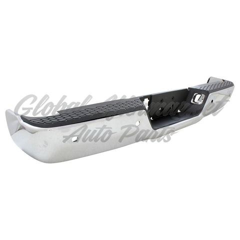 BUMPER RR ASSY CHROME W/SENSOR FOR 1500 MODELS W/O DUAL EXHAUST