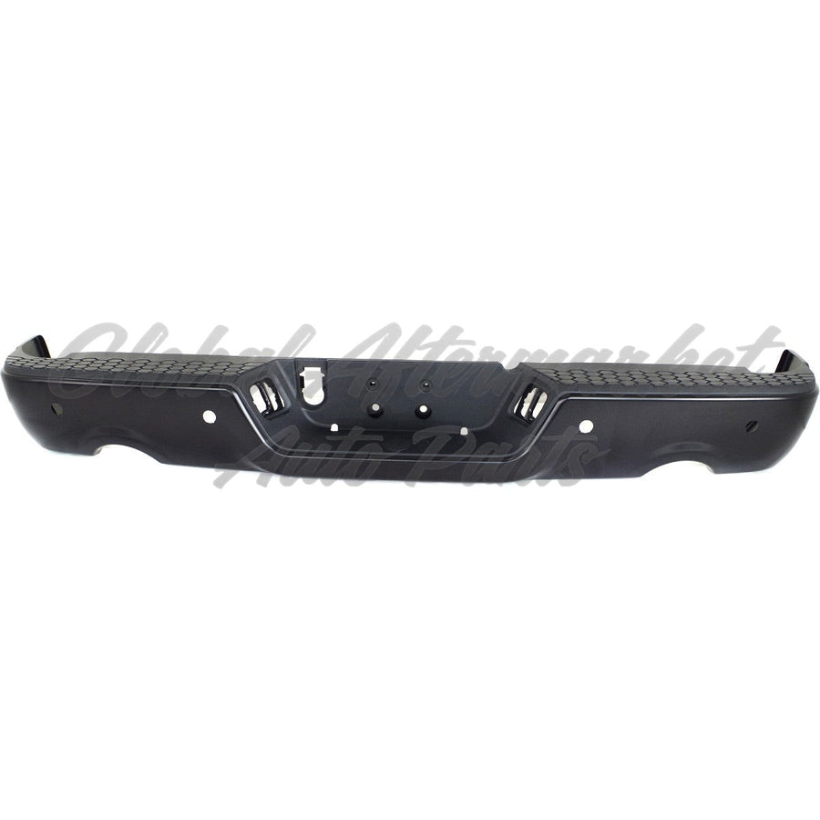 BUMPER RR ASSY BLACK PTM W/SENSOR FOR 1500 MODEL W/DUAL EXHAUST
